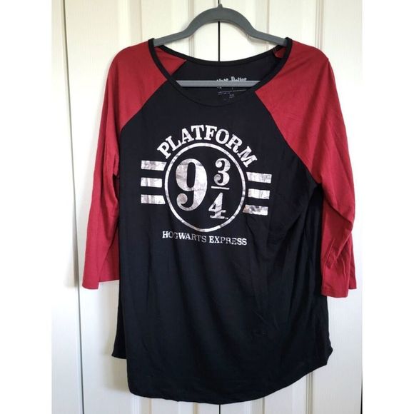 Harry Potter XL (15-17) Jr. Tee Shirt Platform 9‎ 3/4 Hogwarts Express Unisex - Picture 1 of 5